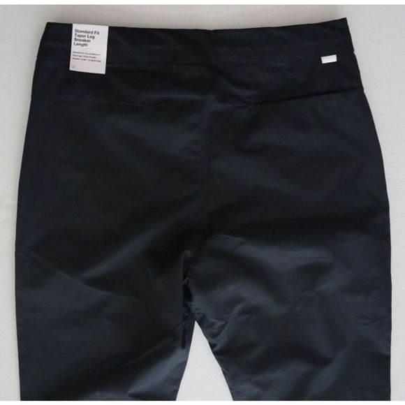 Nike DD7032 010 Men's Sz 32 Black Tapered Leg Sneaker Length Cropped Pants $85 - Picture 5 of 10